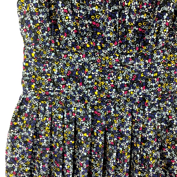 VTG Style eShakti Cottagecore Floral Print Maxi Dress, Pleated Waist, Zipper S8 - Picture 12 of 13